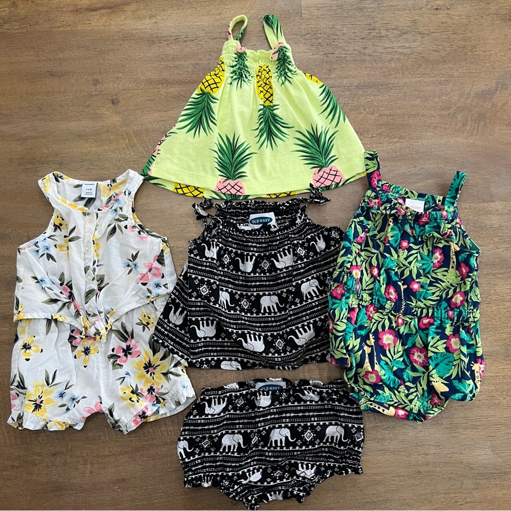 3-6M Tropical Print Lot